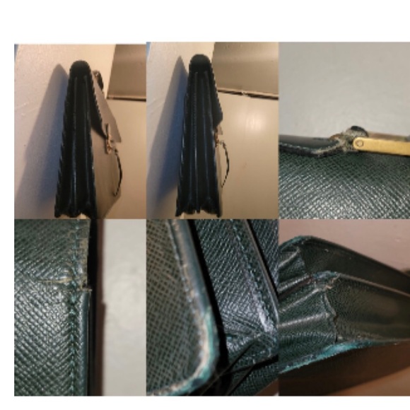 Louis Vuitton Robusto Serviette Consellier Laptop Briefcase Taiga Moskova GREEN - Picture 5 of 10